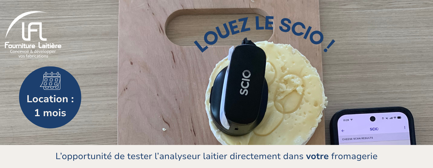 🧀 Le SCIO, est disponible en location !