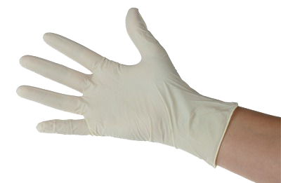 GANTS Latex poudré blanc